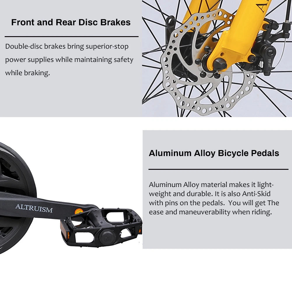 Altruism 26 Inch Full Suspension Mountain Bike Dual Disc Brake