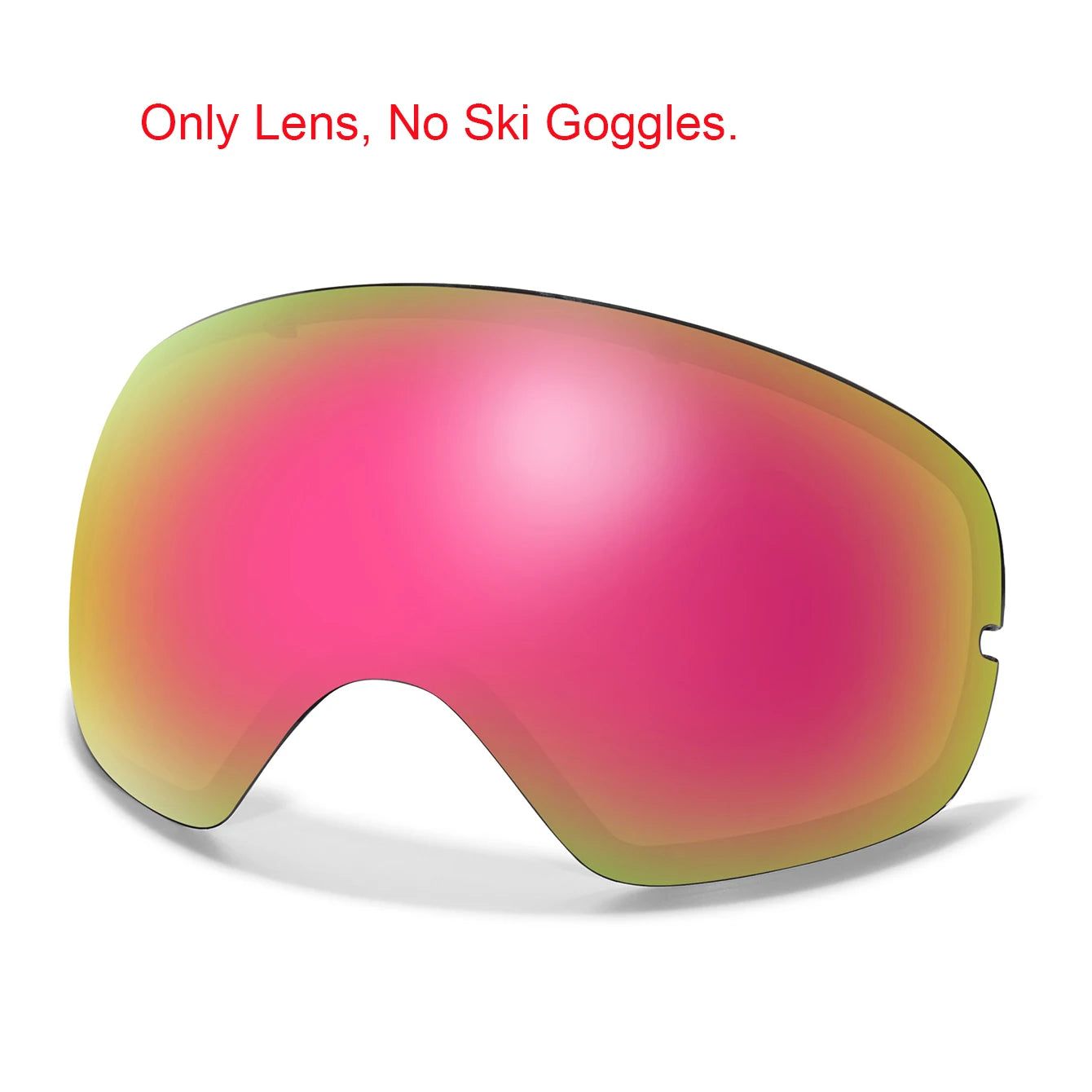 Unisex UV400 Anti Fog Ski Goggles With Polycarbonate Tpu Frame