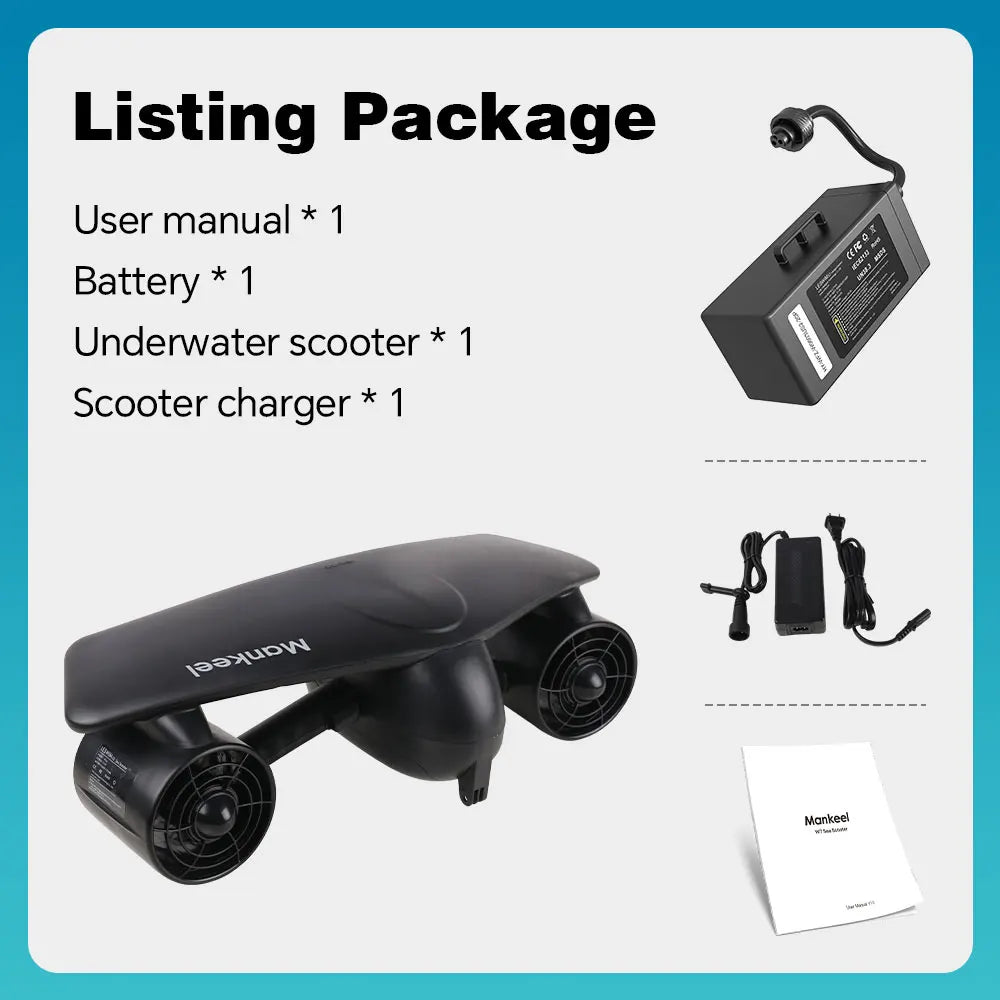 Mankeel W7 Electric Underwater Sea Scooter 50m Waterproof