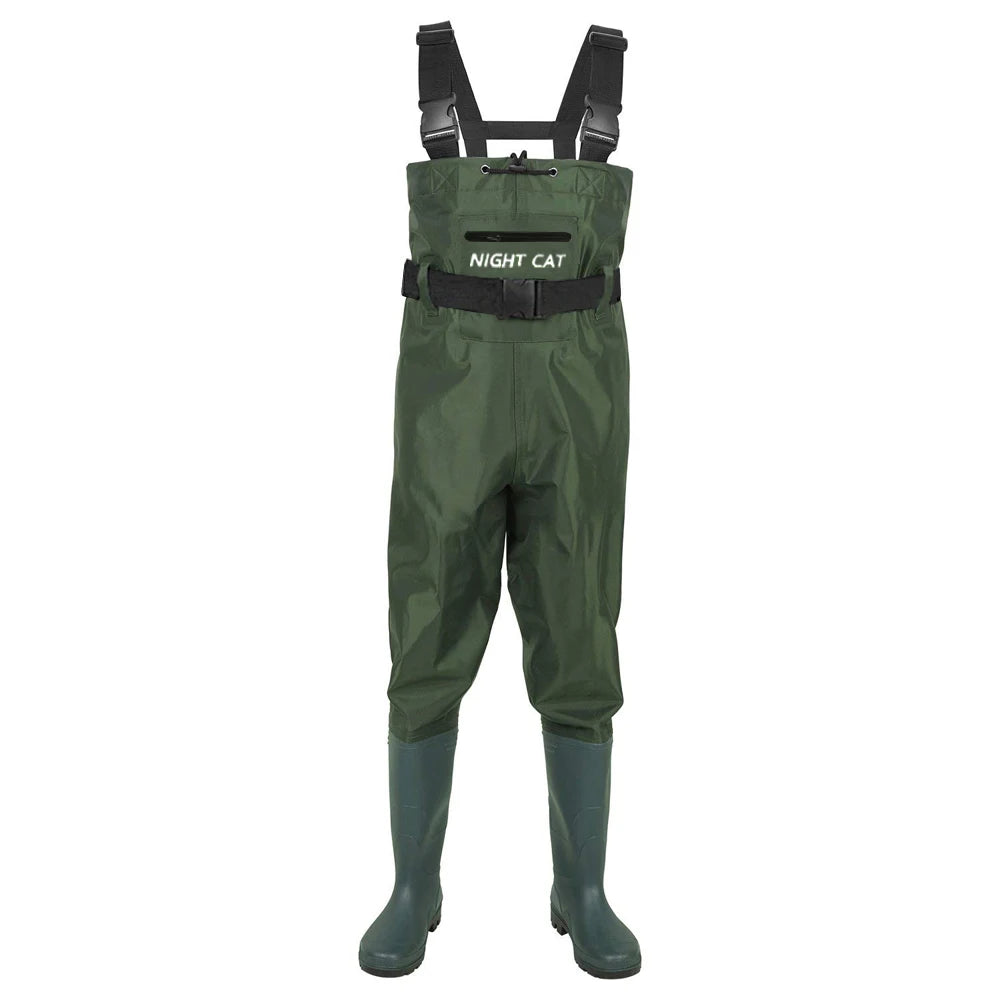 Night Cat Breathable Waterproof Fishing Chest Wader With Boots