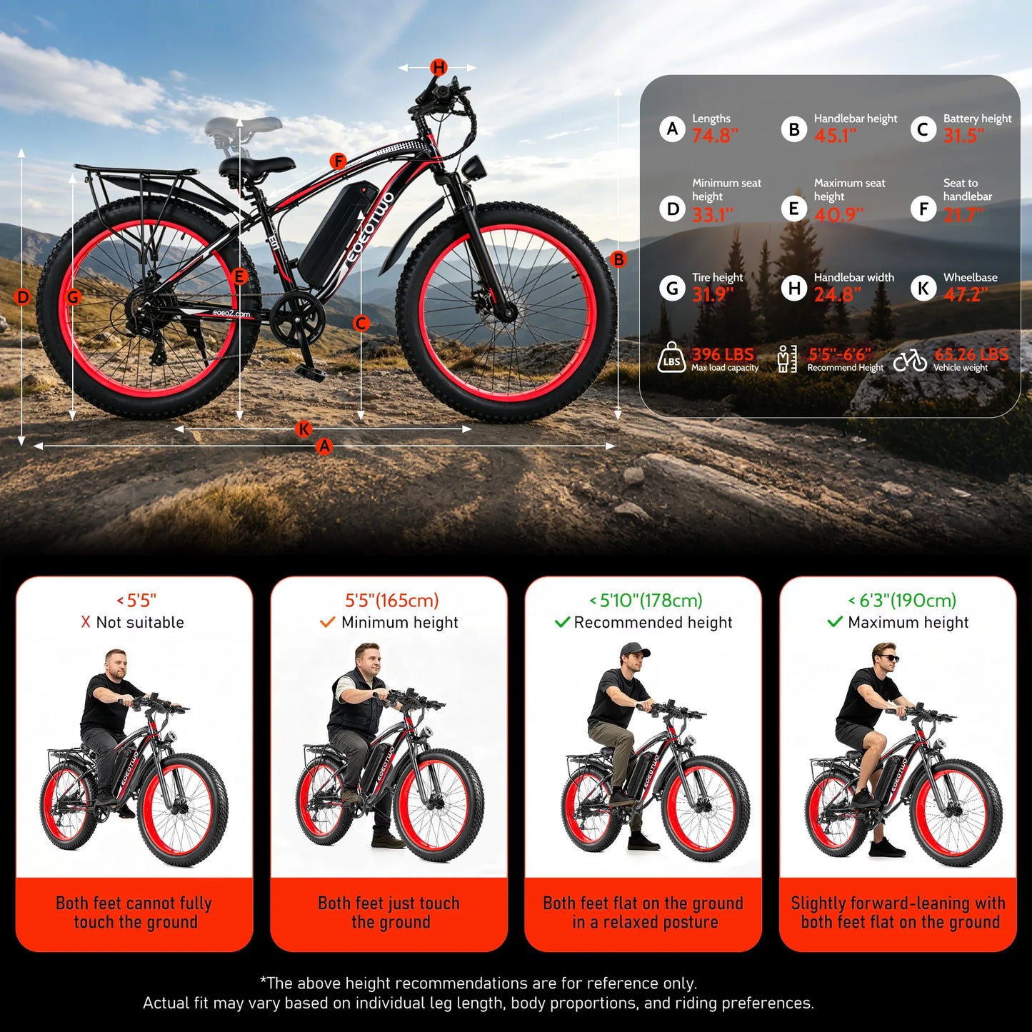 Eoeotwo Heavy Duty Electric Bike 65Nm Torque