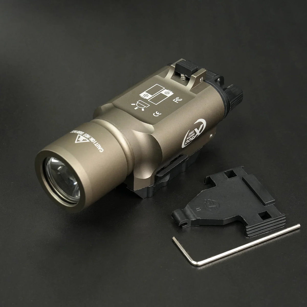 X300 Tactical Led Weapon Flashlight With Durable Metal Housing