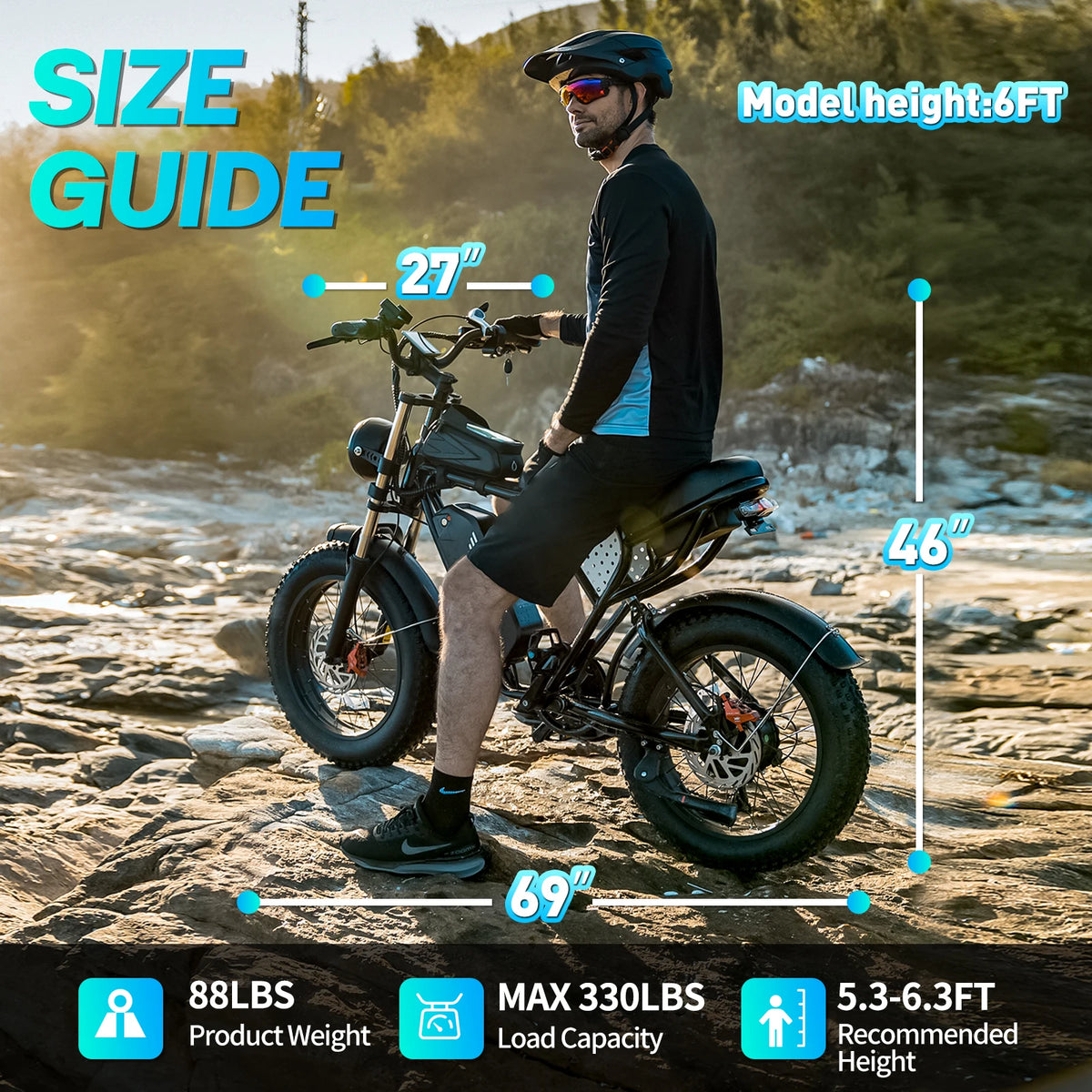 YVY K20 Lite 48V Premium Electric Fat Tire Bicycle