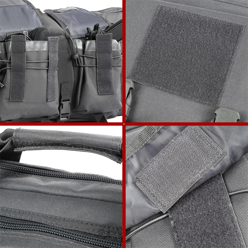 LQARMY Tactical Double Rifle Case Molle Sniper Airsoft Gun Bag
