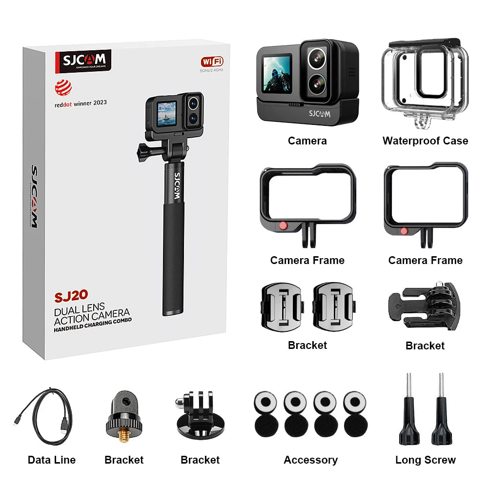 SJCAM SJ20 4K Action Camera Anti Shake 5G WiFi Screen
