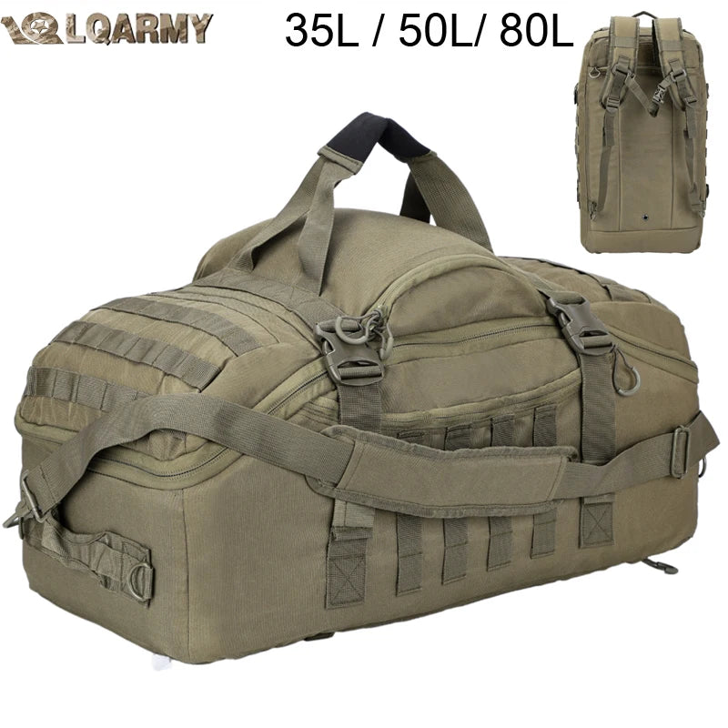 LQARMY Tactical Molle Backpack For Travel Camping And Hiking