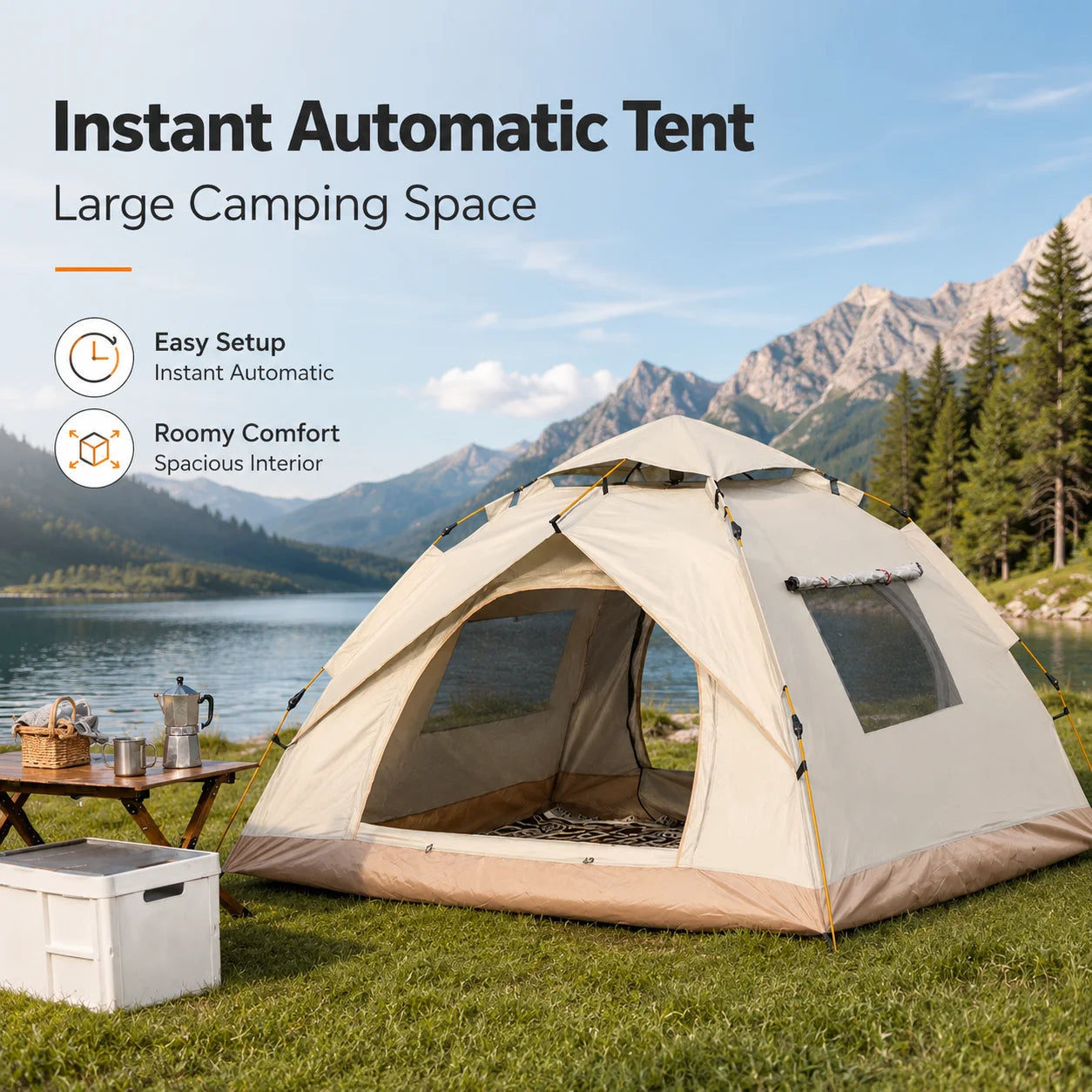 Tribenest Automatic Instant Pop Up Outdoor Camping Tent