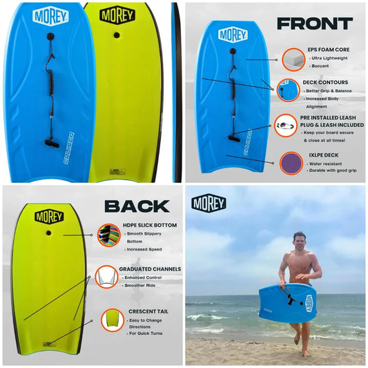 YTYIN Board Cruiser Original Bodyboard For All Skill Levels