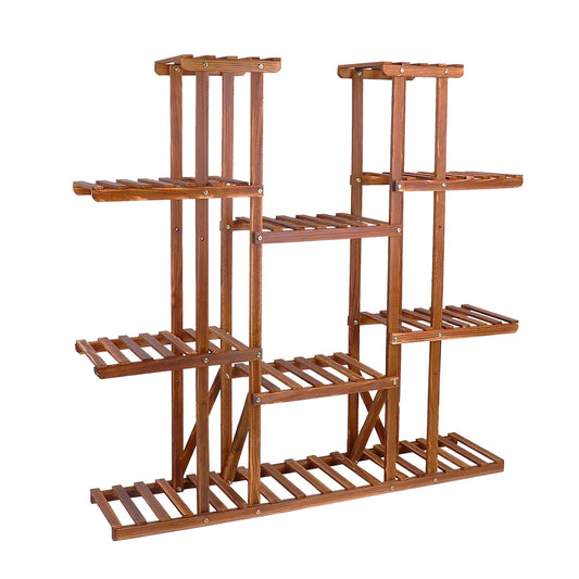 Wisfor Wooden Plant Shelf And Multi Tier Plant Display Stand