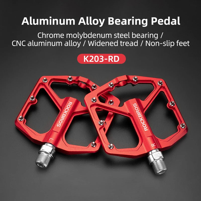 Rockbros Aluminum Alloy Cycling Pedals With Sealed Bearings