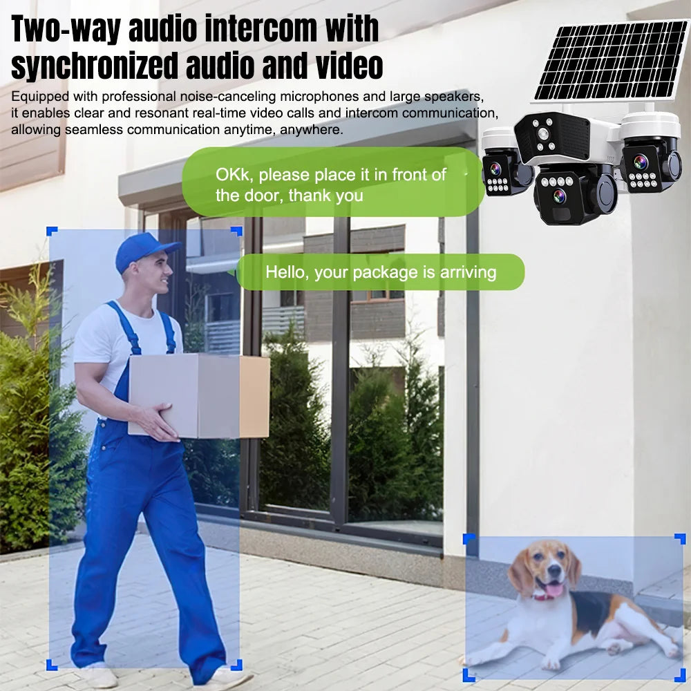 Kepeak 6Mptz Solar Wireless Security Camera For Outdoor Monitoring