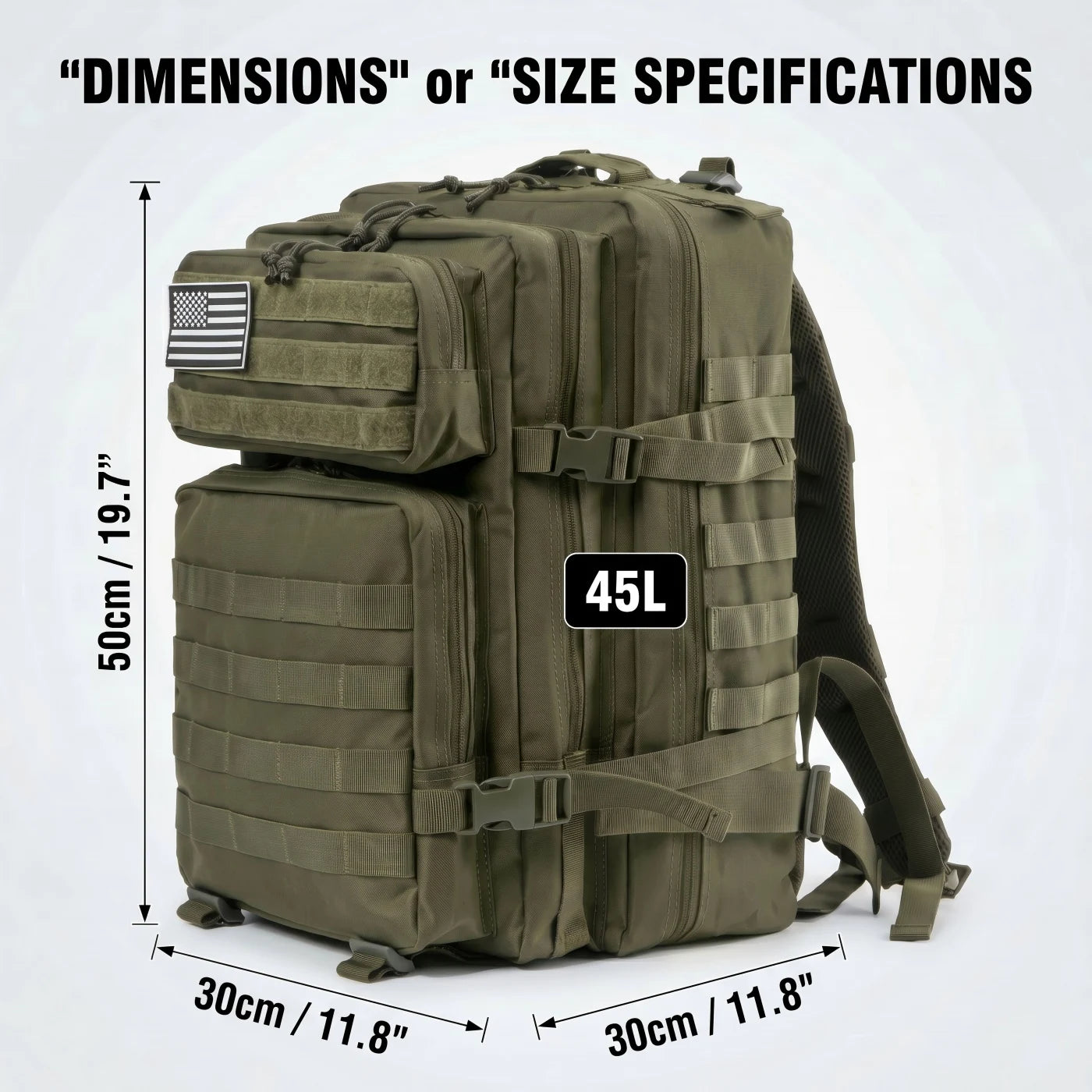 ReFire Gear Tactical Travel Backpack Molle Rucksack