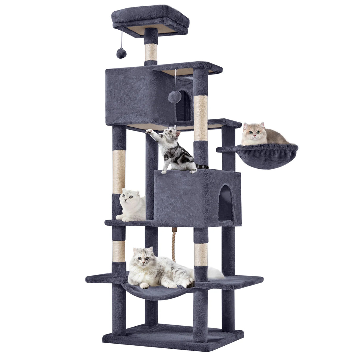 MCQ Cat Tree Tower With Multi Level Climbing Scratching Posts