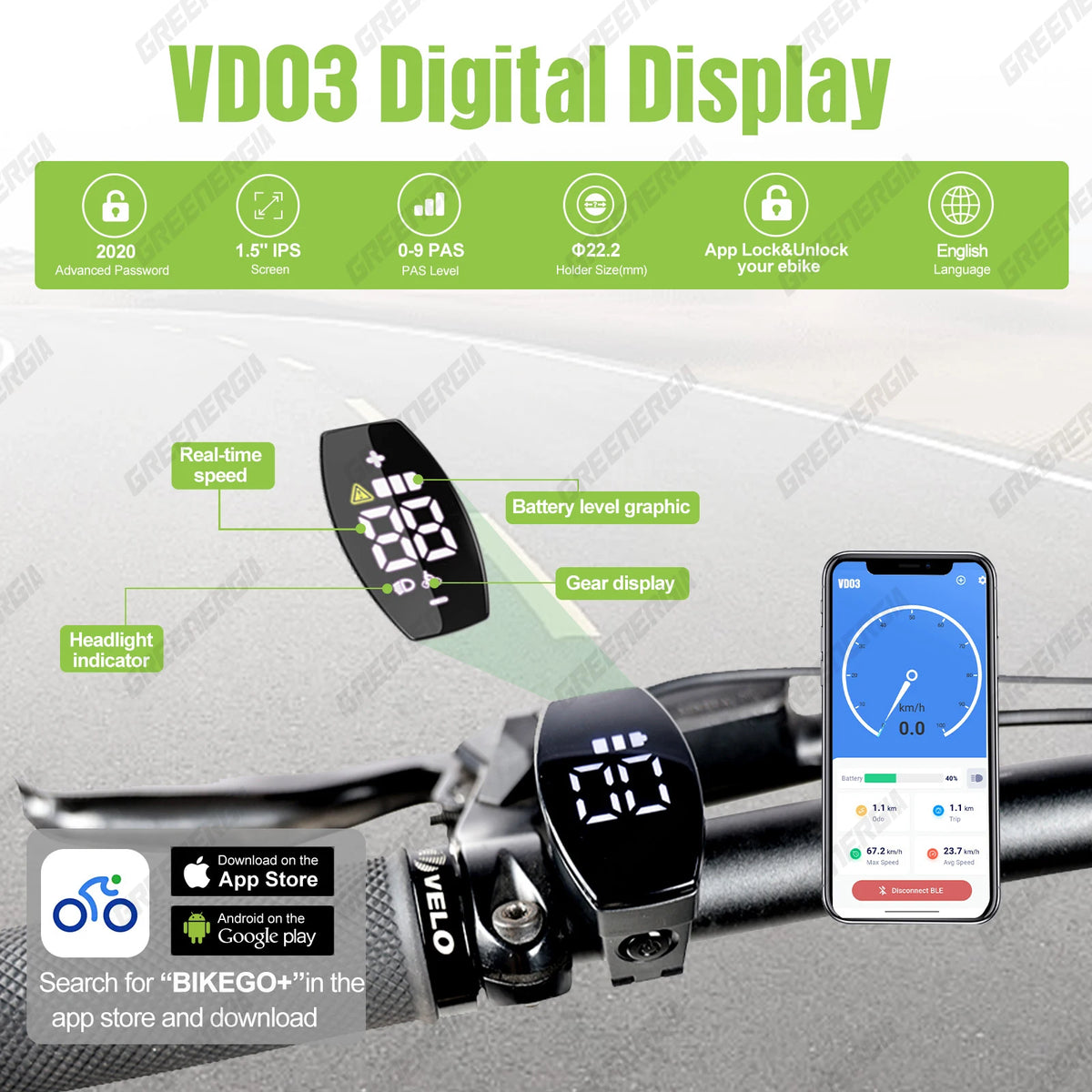 Varstrom Ebike Display Bafang Can Bus BBS Motor Bluetooth Computer