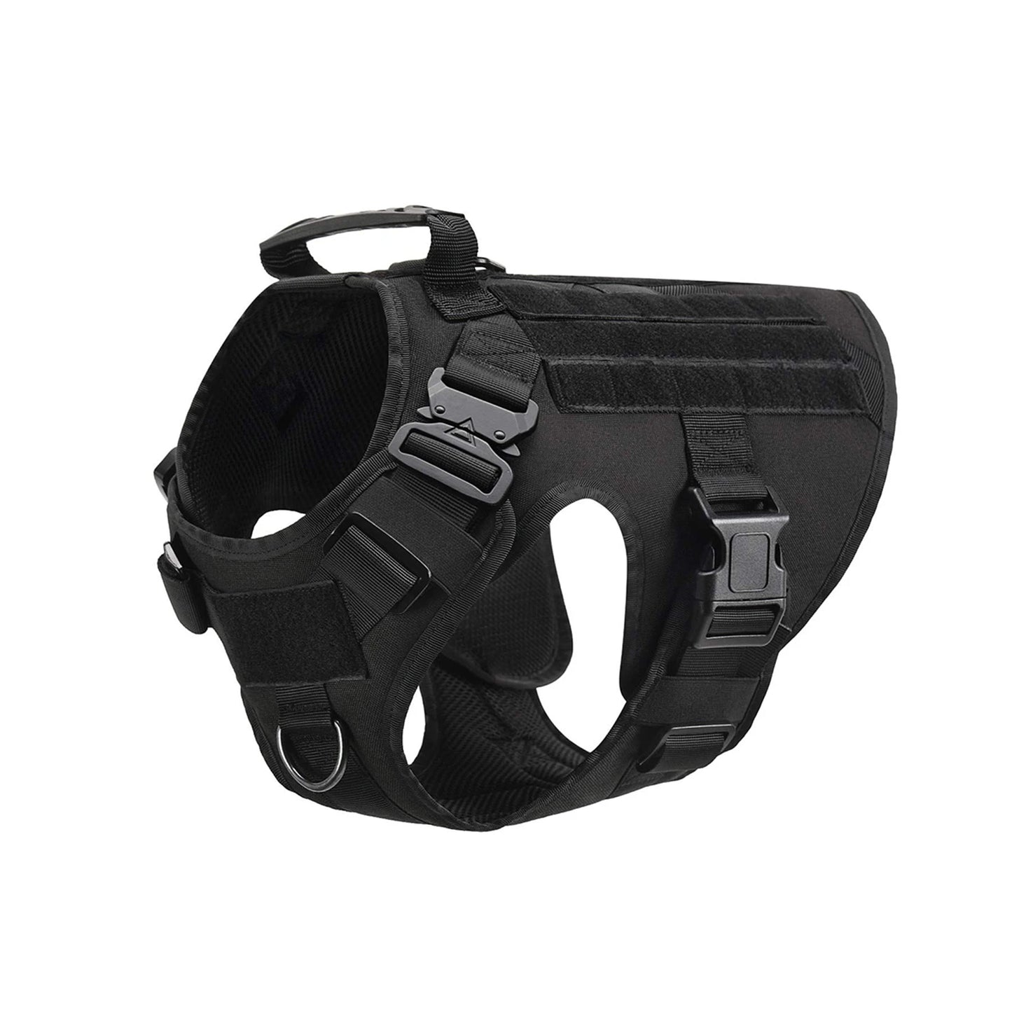 Tactical Dog Harness With Molle Pouches For Medium Dogs