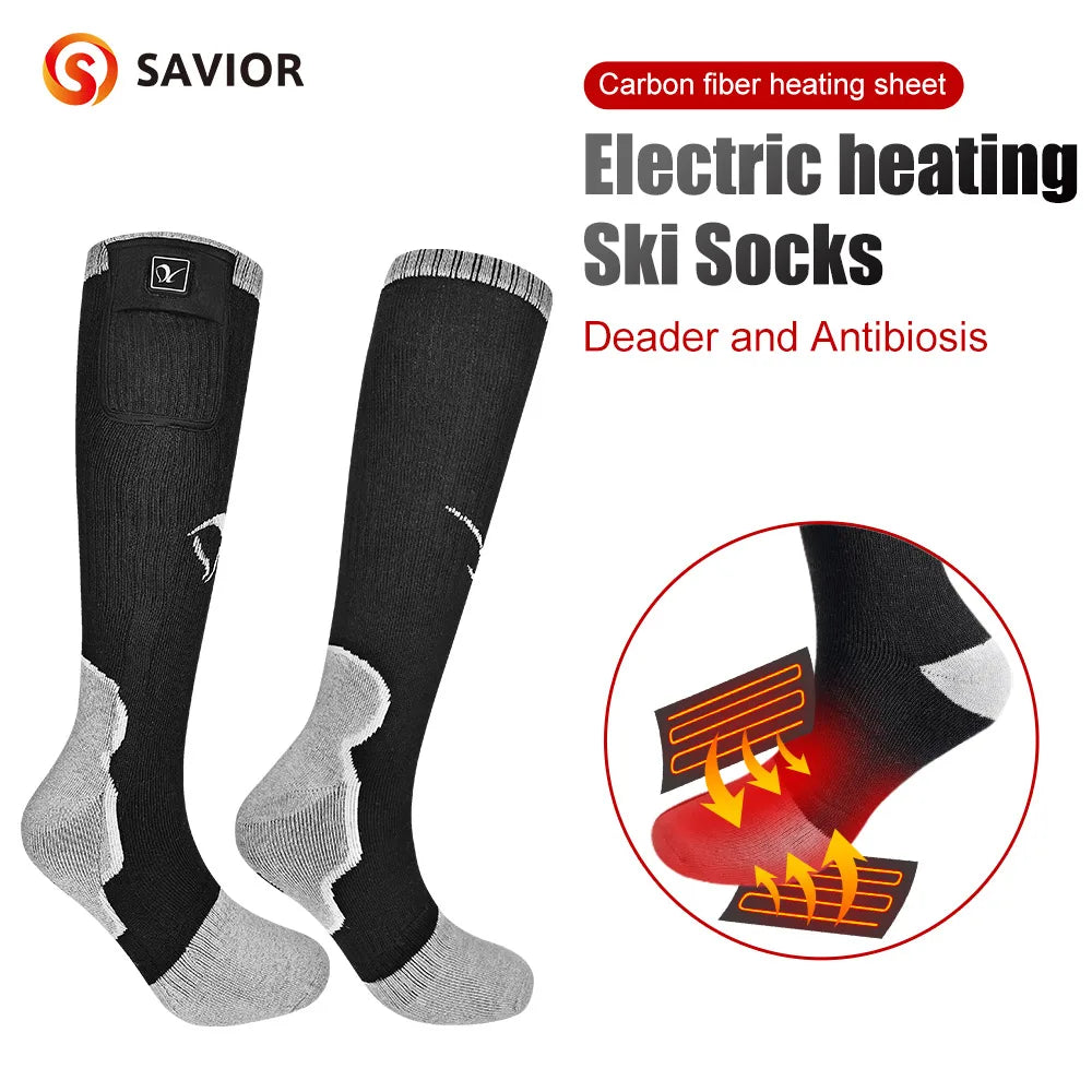 Savior Heat Winter Heated Socks Rechargeable 2200mAh Warmth