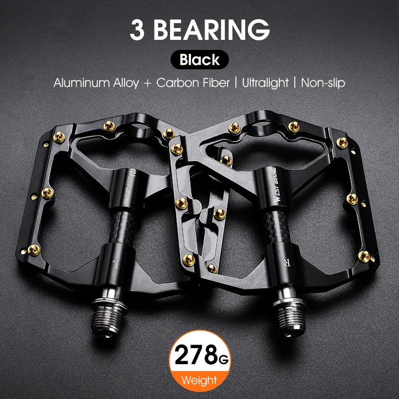 West Biking Aluminum Alloy Universal Bicycle Pedals For All Riders