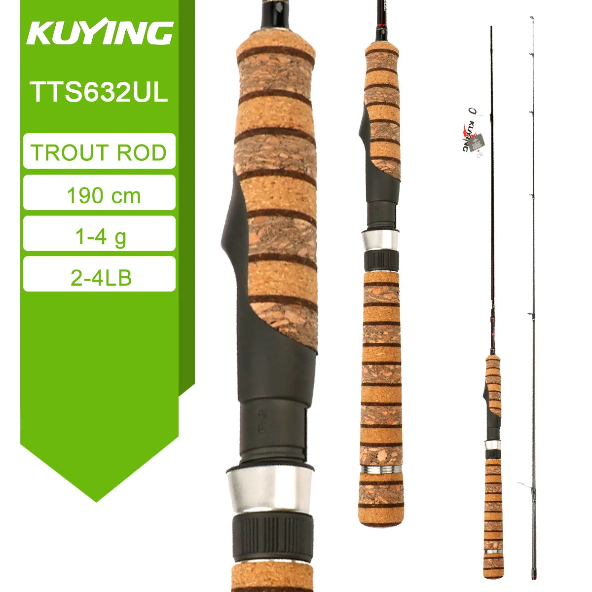Kuying Teton Fast Action Spinning Casting Fishing Lure Rod