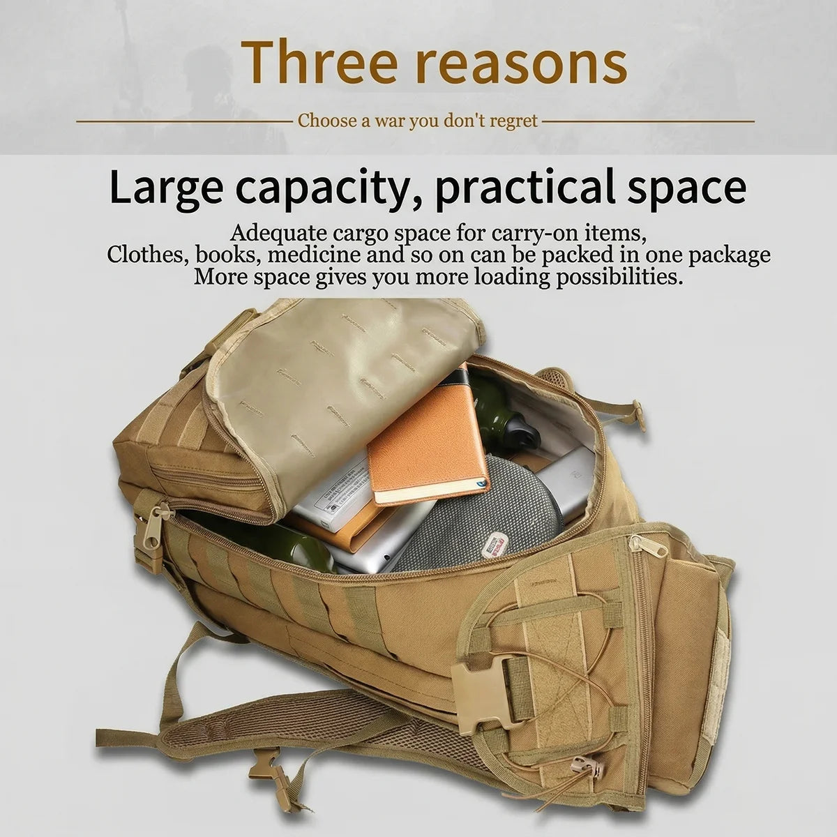 ReFire Gear Water Resistant Fishing Backpack With Molle Pockets