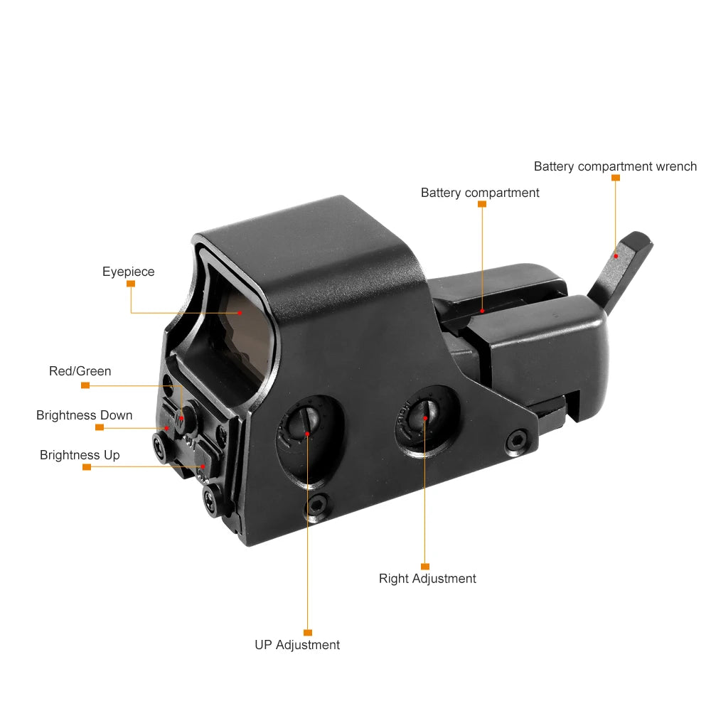 Bestsight 551 Holographic Red Green Dot Reflex Sight Scope For Hunting