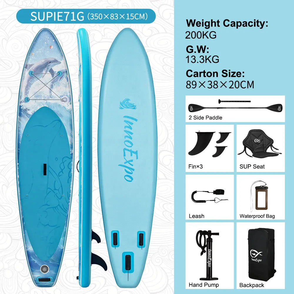 InnoExpo Inflatable Stand Up Paddle Board With Accessories For Adults