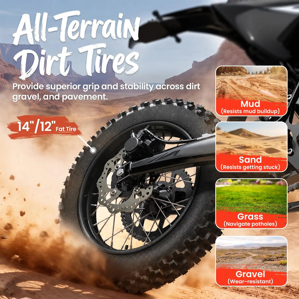 QRONGE X1 4500W Electric Dirt Bike With Dual Fat Tires