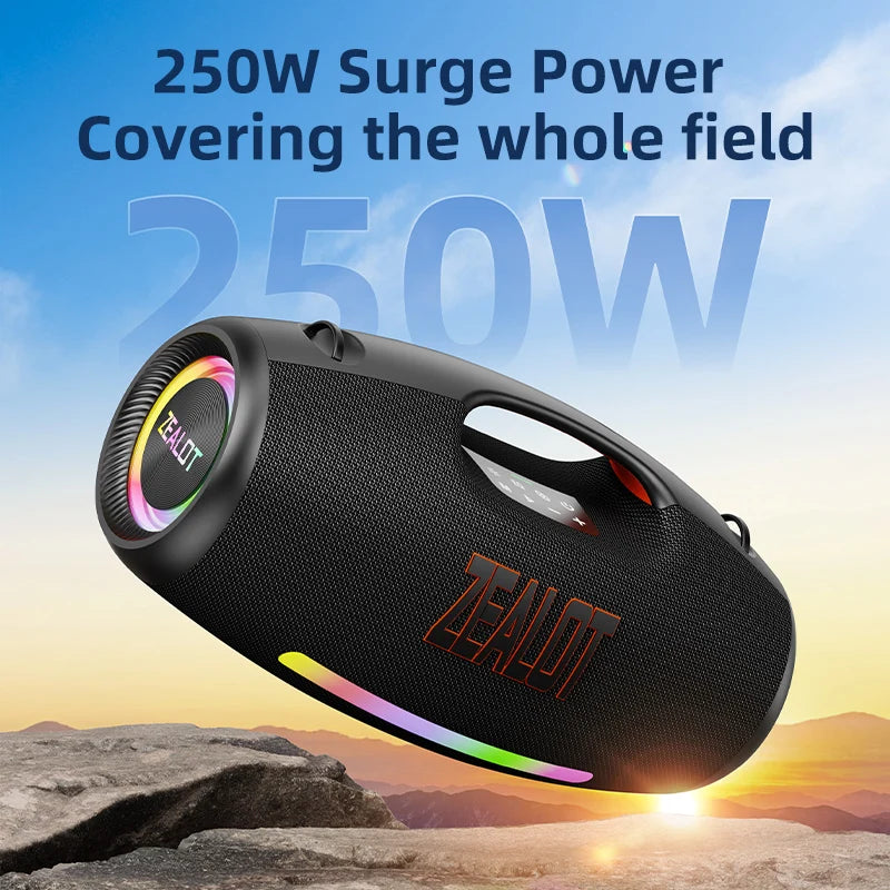 Zealot Waterproof Portable Bluetooth Speaker Delivering Powerful Deep Bass Output