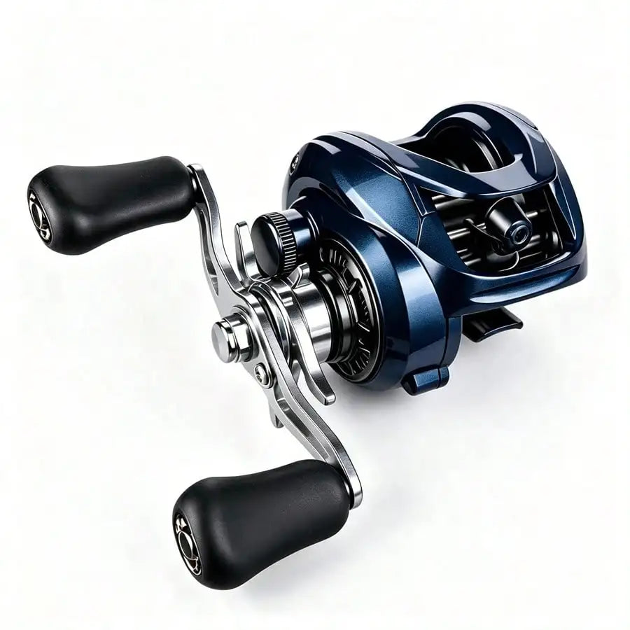 Compact Baitcasting Reel With Quick Retrieval And Anti Backlash Spool