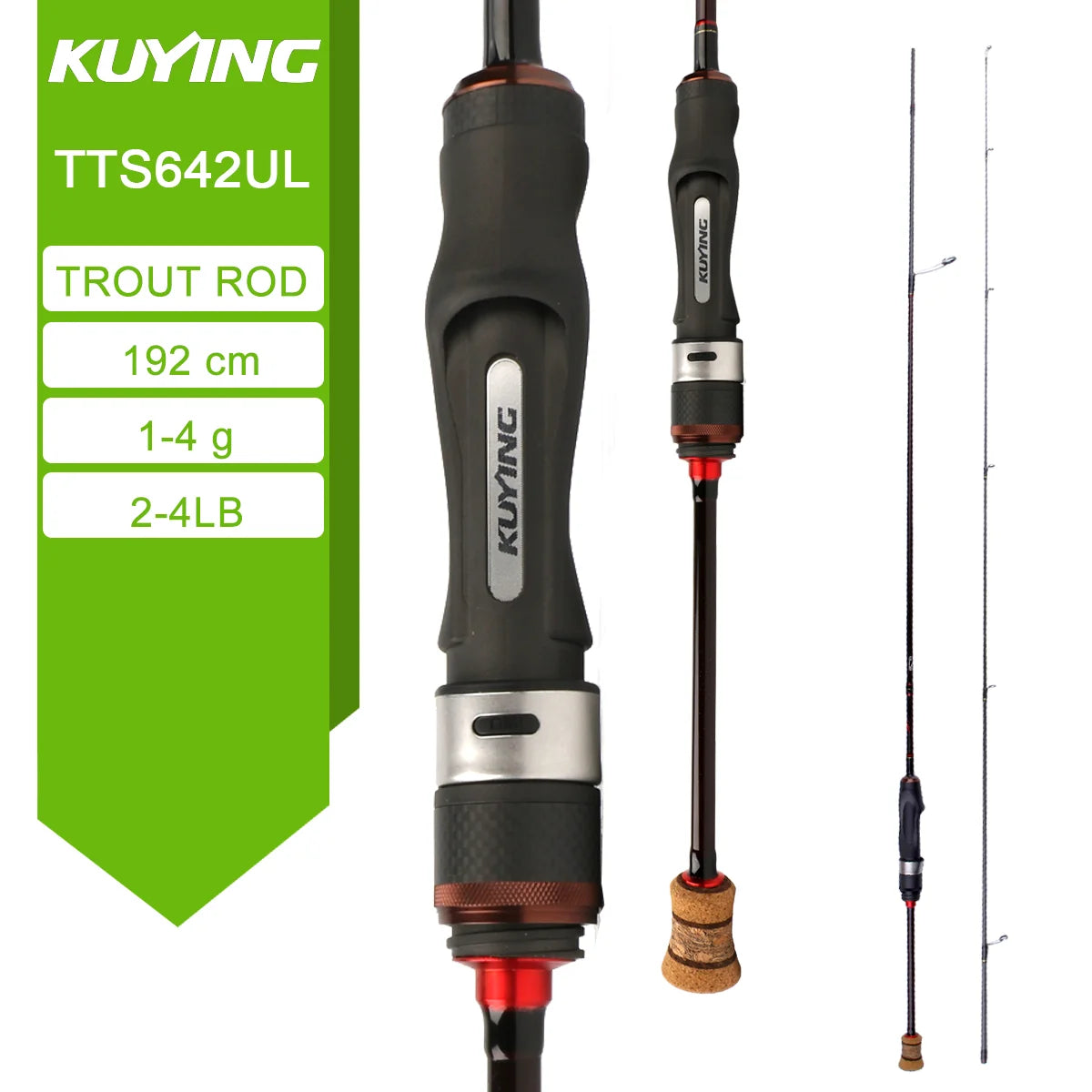 Kuying Teton Fast Action Spinning Casting Fishing Lure Rod
