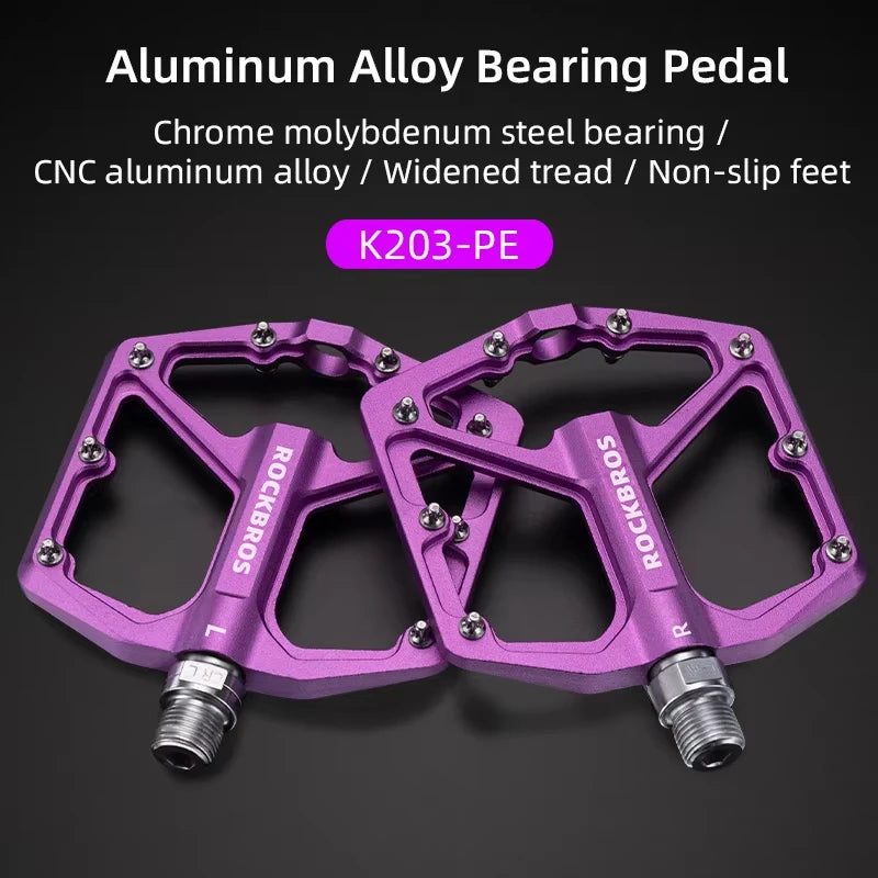 Rockbros Aluminum Alloy Cycling Pedals With Sealed Bearings