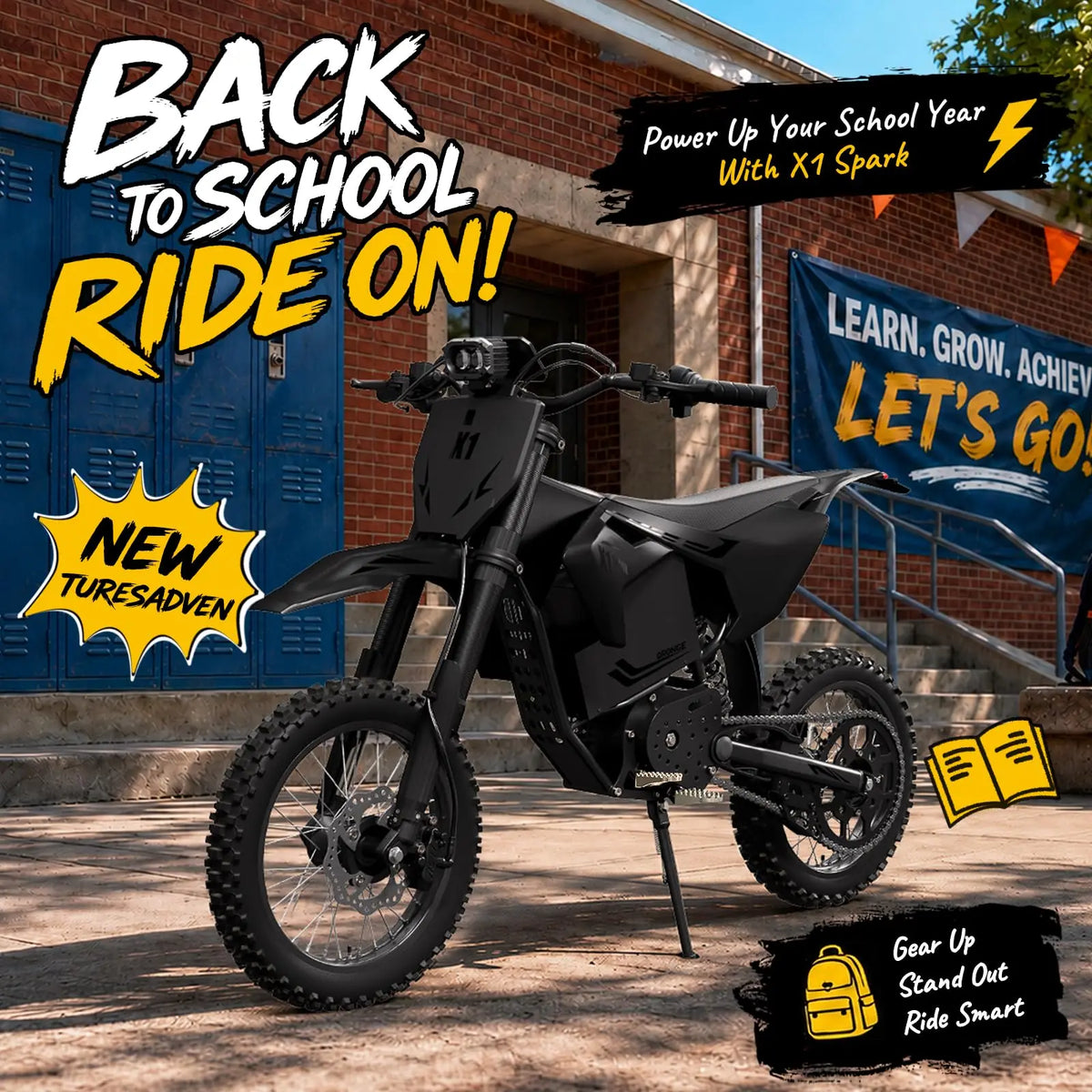 QRONGE X1 4500W Electric Dirt Bike With Dual Fat Tires