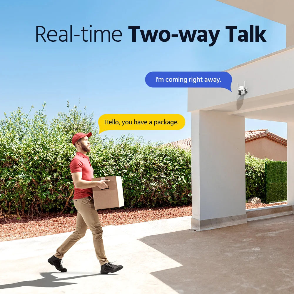 ANNKE Solar Wireless 4MP Security Cameras Kit With 7-Inch Monitor