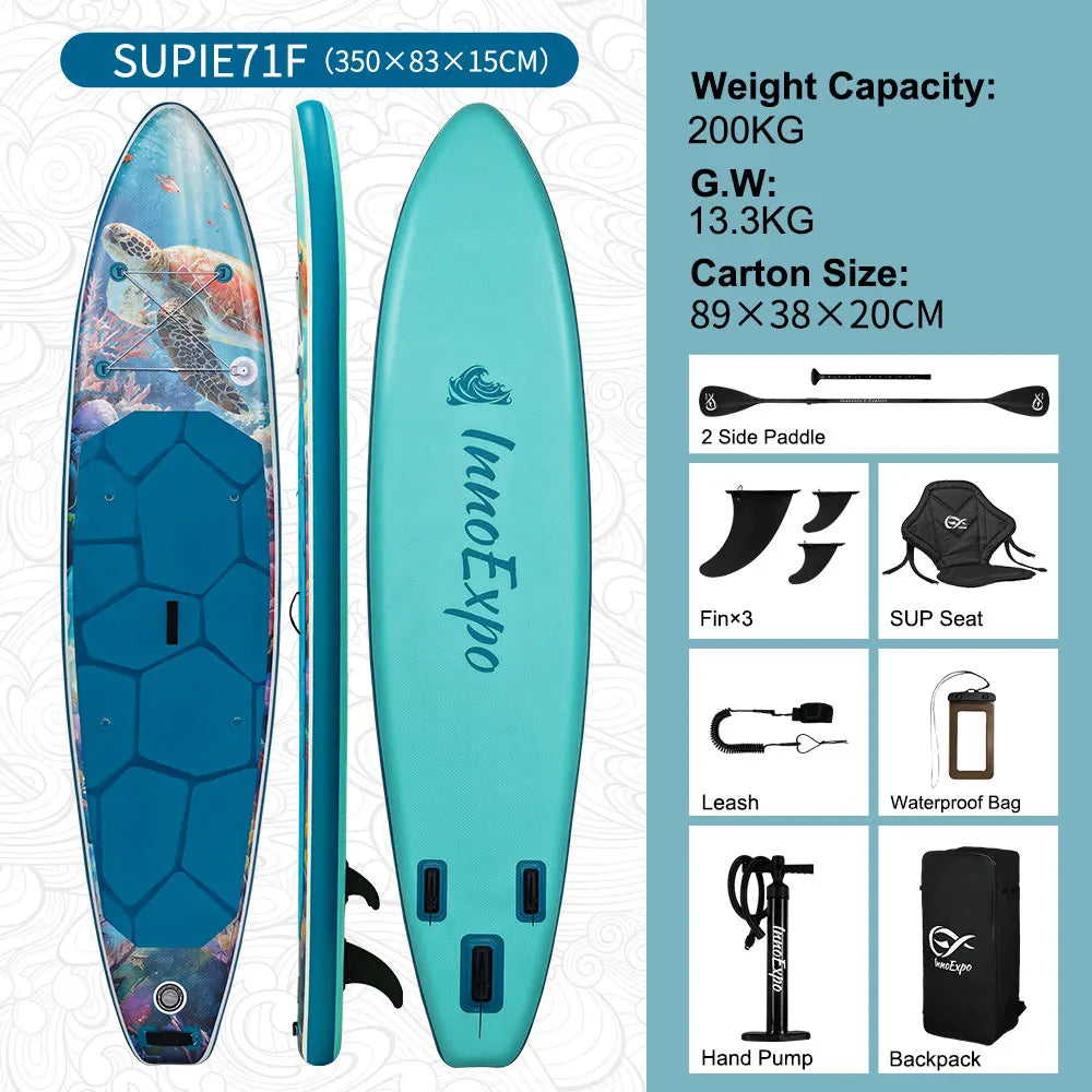 InnoExpo Inflatable Stand Up Paddle Board With Accessories For Adults