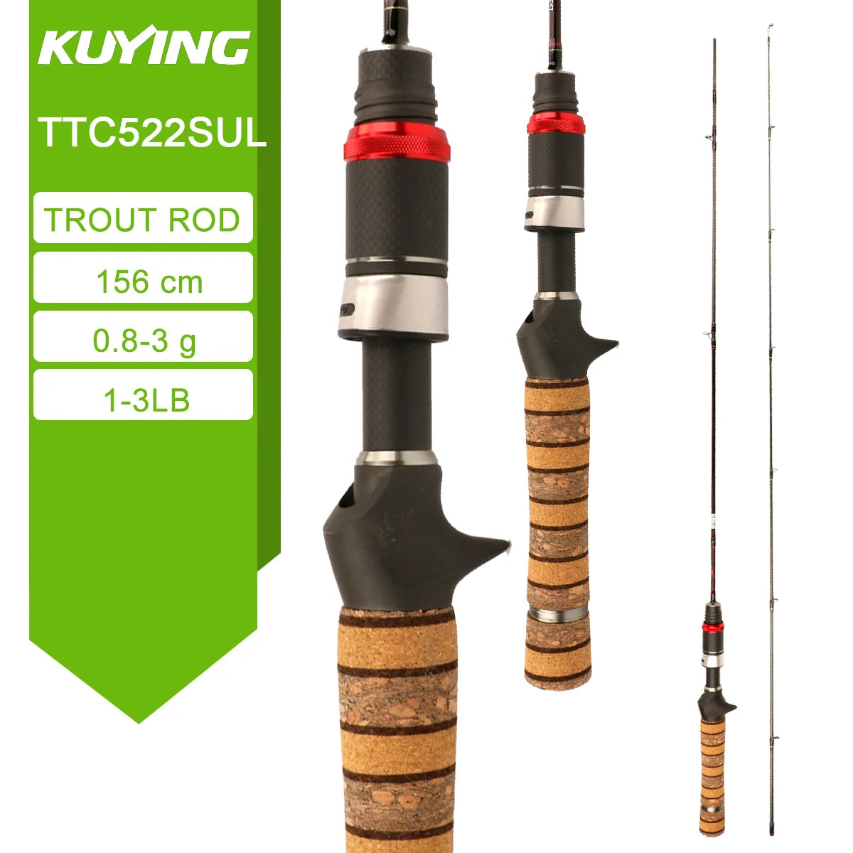 Kuying Teton Fast Action Spinning Casting Fishing Lure Rod