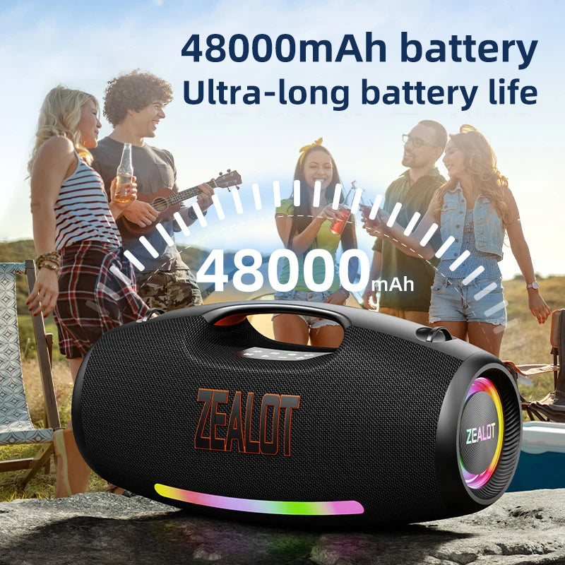 Zealot Waterproof Portable Bluetooth Speaker Delivering Powerful Deep Bass Output