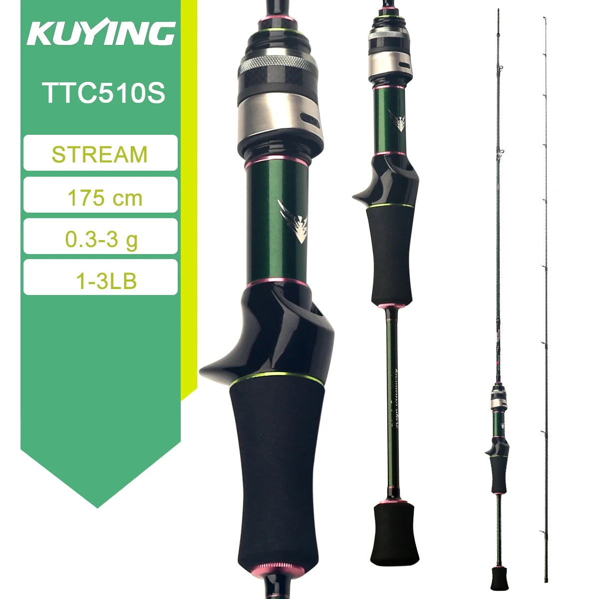 Kuying Teton Fast Action Spinning Casting Fishing Lure Rod
