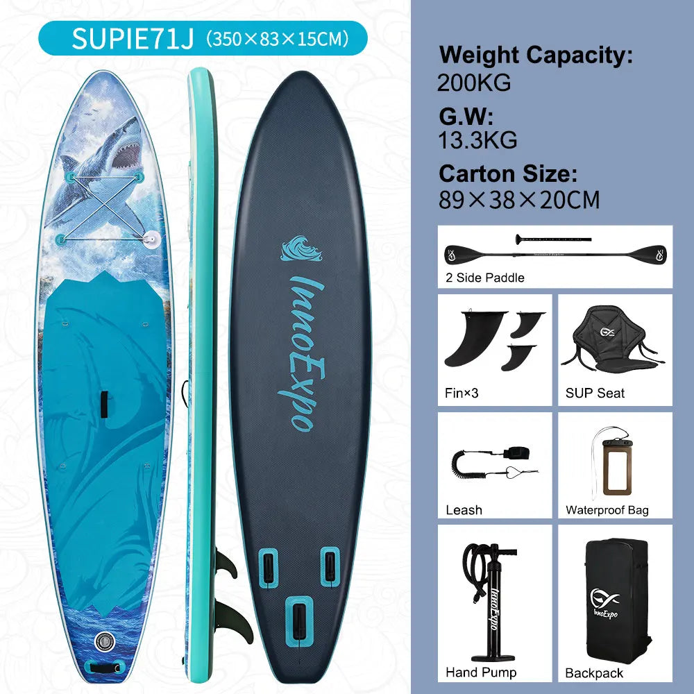 InnoExpo Inflatable Stand Up Paddle Board With Accessories For Adults