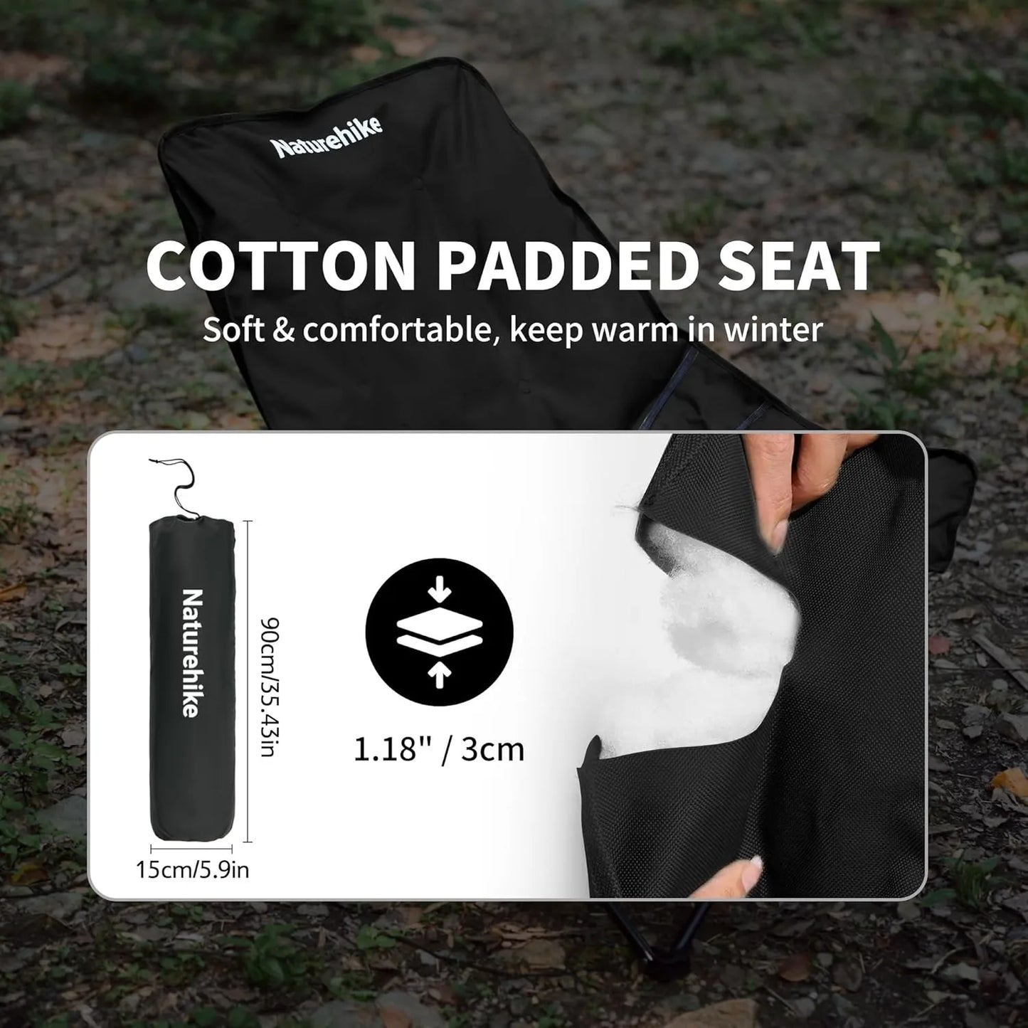 Naturehike Sea Star Adjustable Reclining Folding Camping Chair