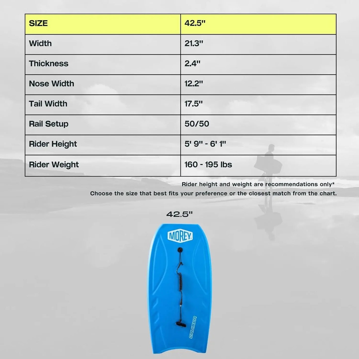 YTYIN Board Cruiser Original Bodyboard For All Skill Levels