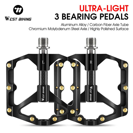 West Biking Aluminum Alloy Universal Bicycle Pedals For All Riders