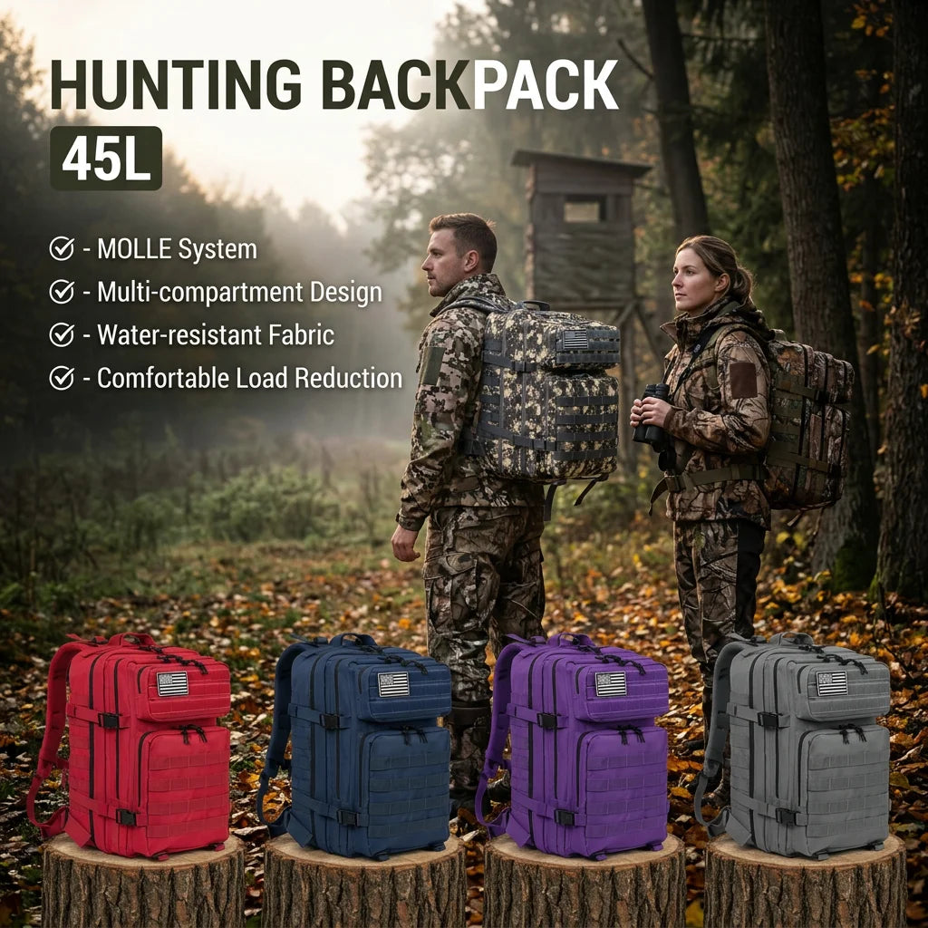 ReFire Gear 45L Tactical Hunting Backpack Molle Large Capacity