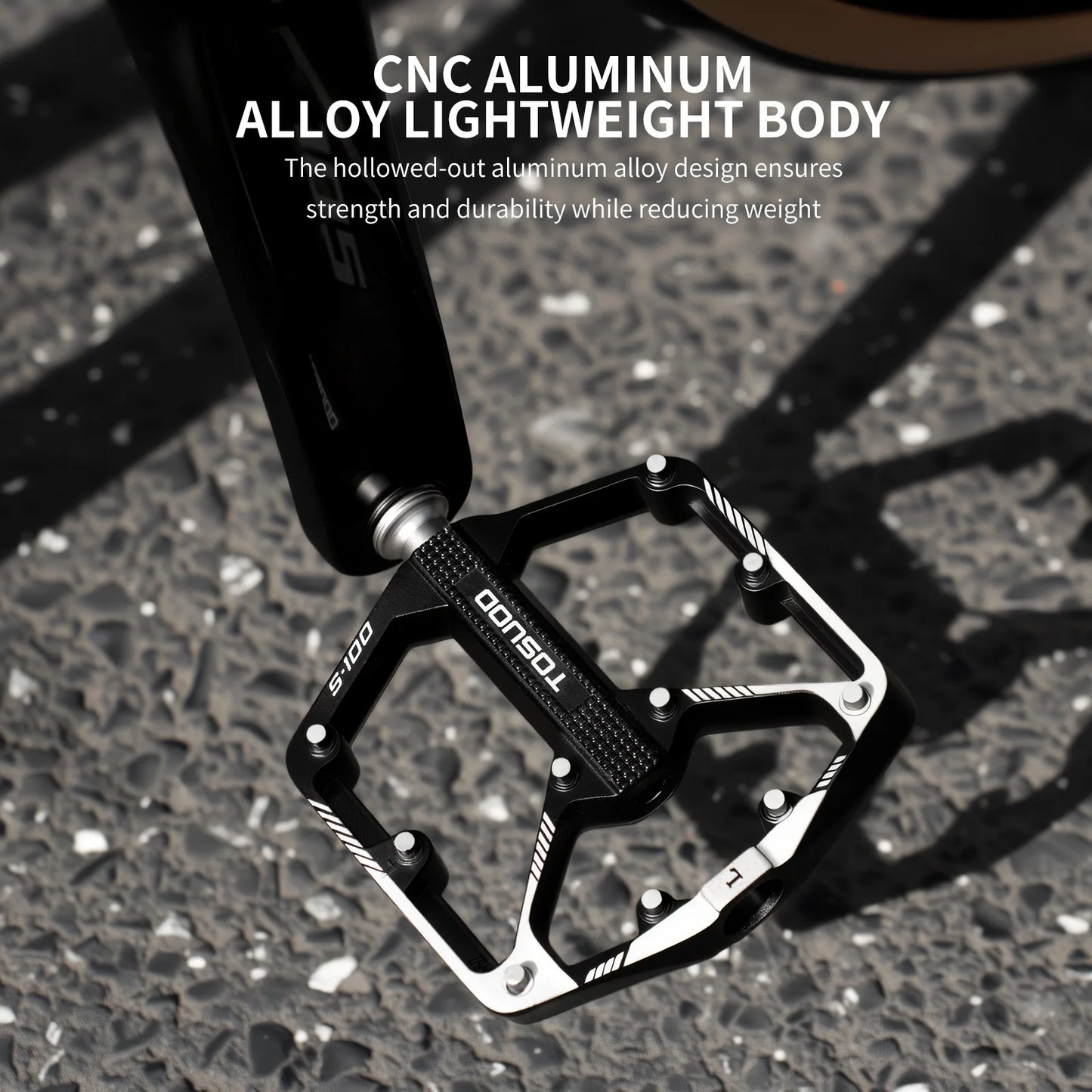 TOSUOD Lightweight Aluminum Alloy Bicycle Pedals With Anti Slip Grip