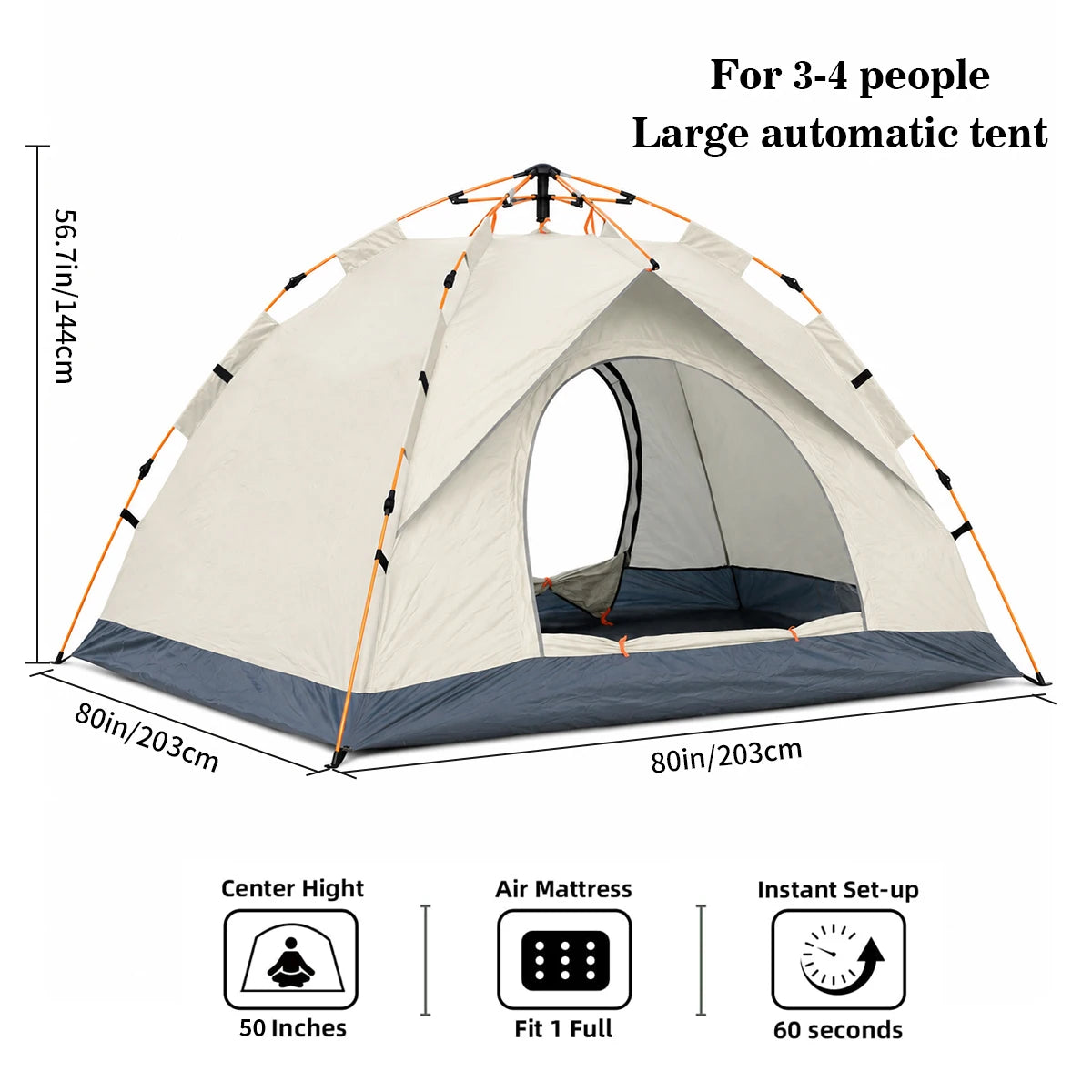 Tribenest Automatic Instant Pop Up Outdoor Camping Tent