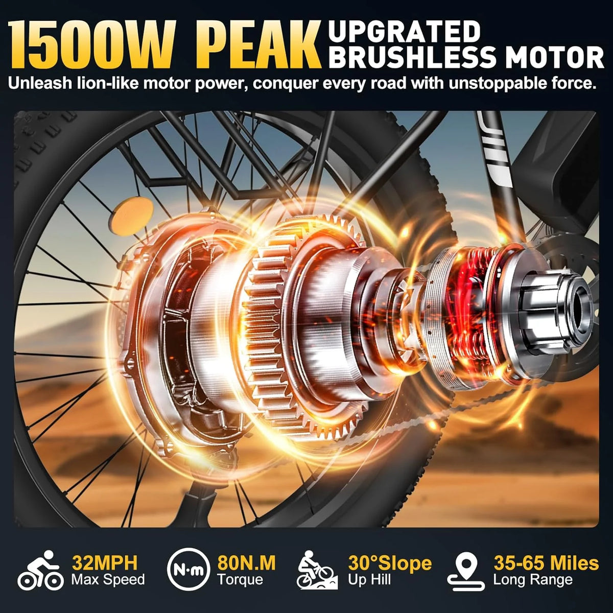 OBX 1000W Brushless Motor Electric Bicycle With 48V Battery