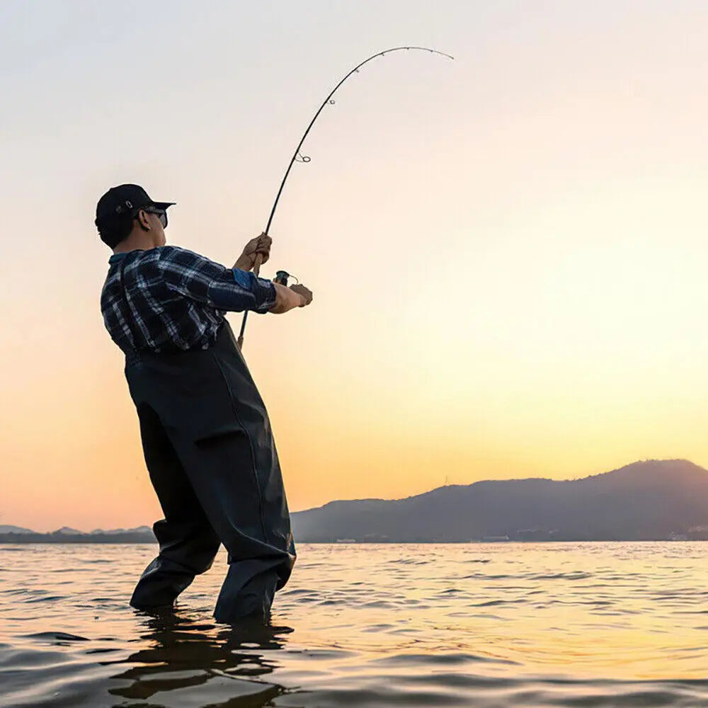 Heavy Duty Waterproof Nylon Chest Waders With Boots For Fishing