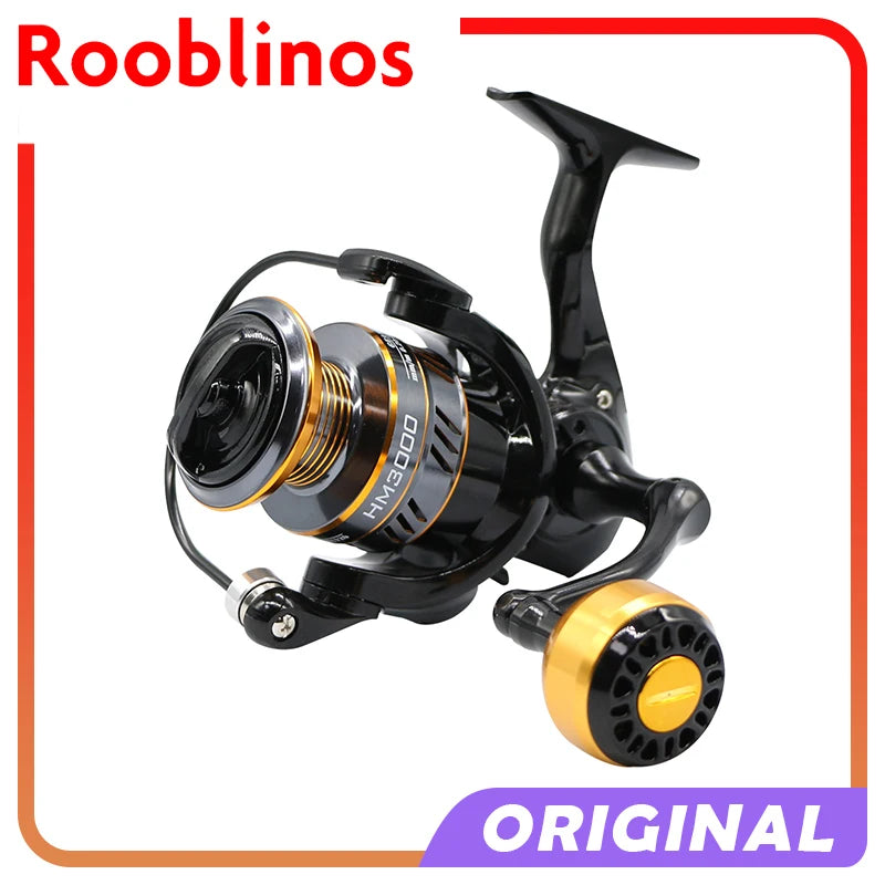 Rooblinos High Speed Spinning Reel Featuring Durable Metal Cup Design