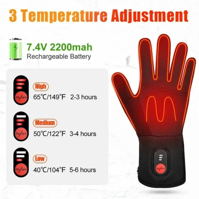 Savior Heat Rechargeable Heated Gloves Liner Men Women SW04