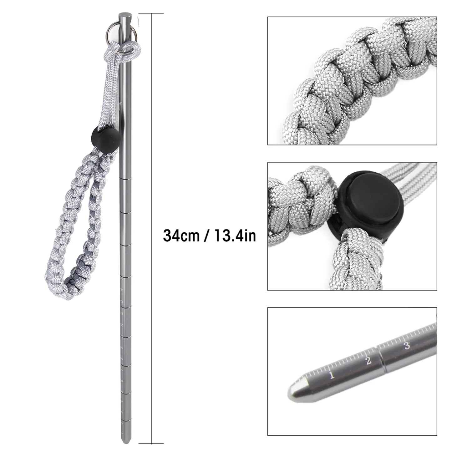 ZK30 Keep Diving Scuba Noise Maker Stick Rod Pointer Lanyard