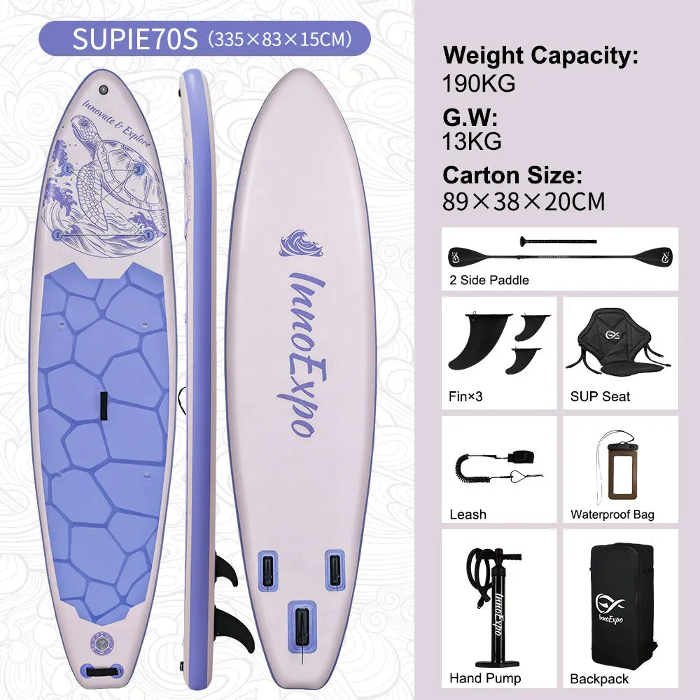 InnoExpo Inflatable Stand Up Paddle Board With Accessories For Adults