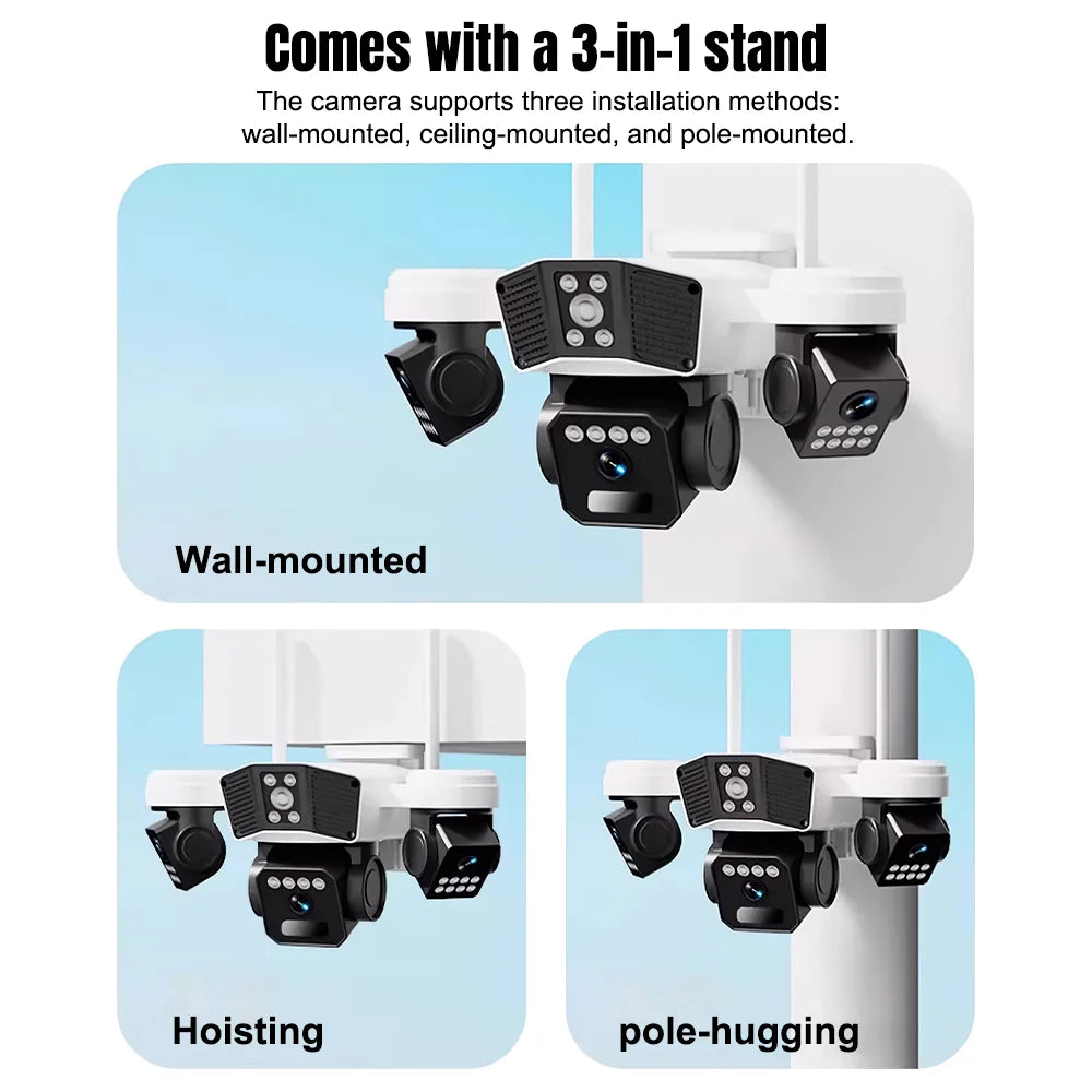 Kepeak 6Mptz Solar Wireless Security Camera For Outdoor Monitoring